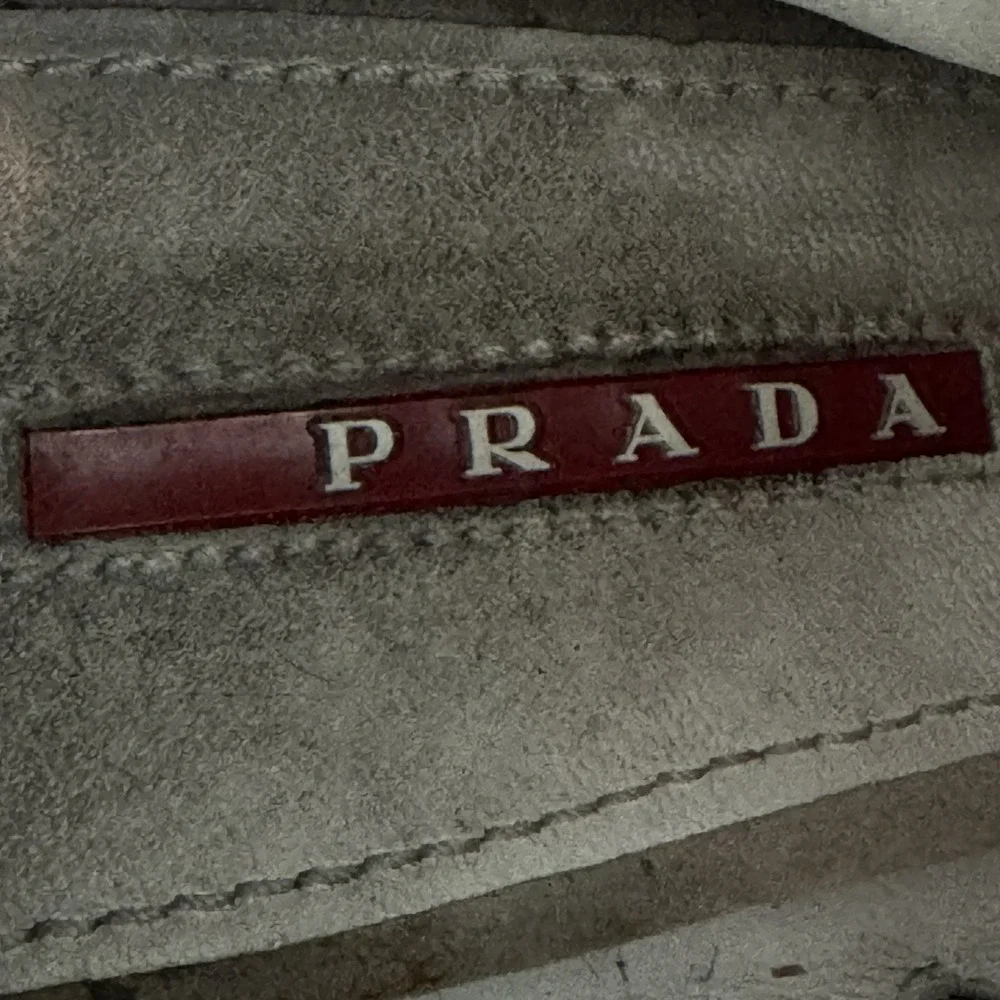 Prada Paint Splatter Artsy Wedge Sneakers Shoes Leather‎ High Top EU 37.5 US 7